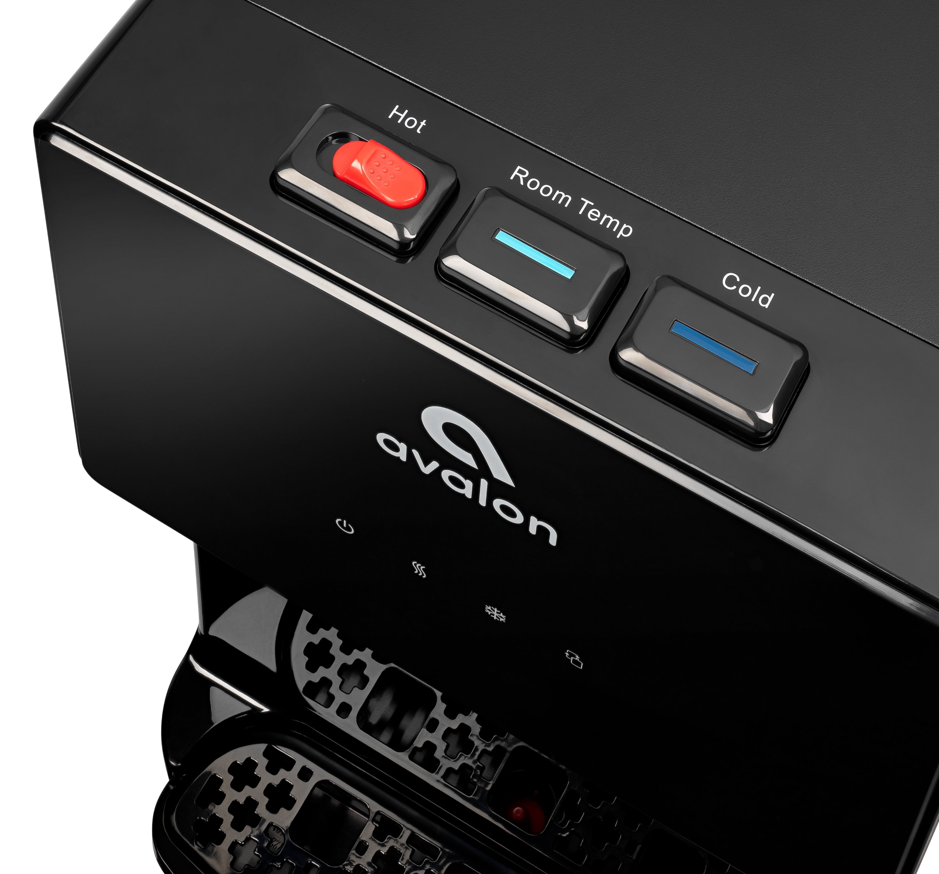 Avalon Bottom Load Water Cooler 3 Temp, Stainless/Black. 41 in