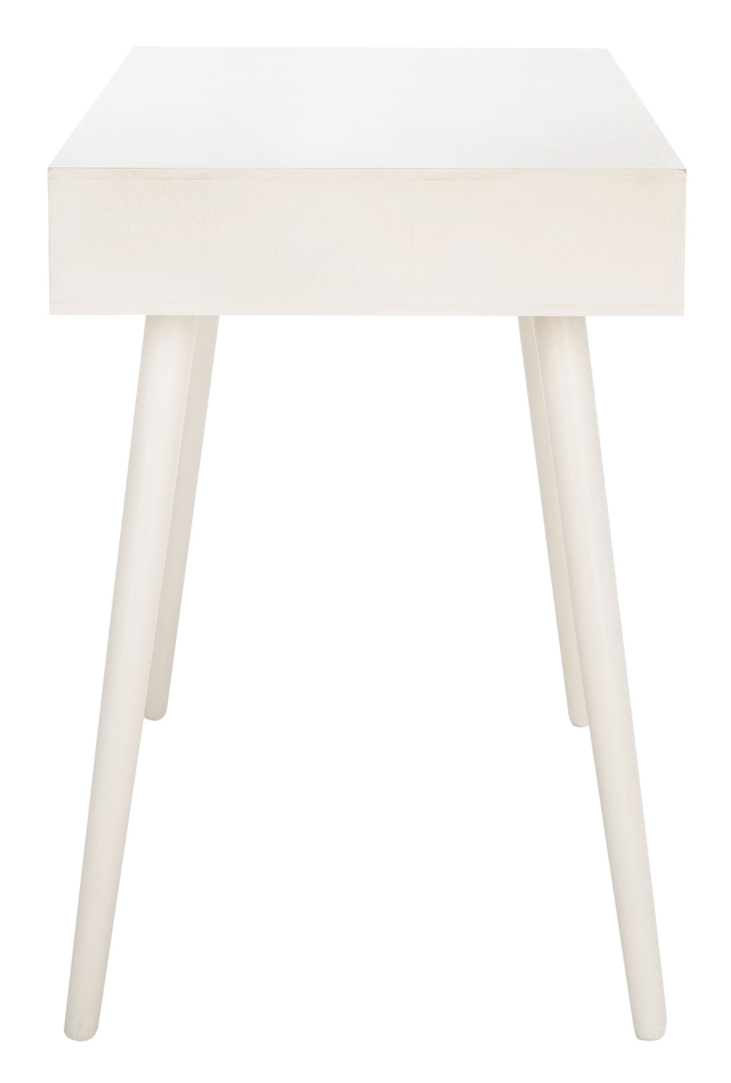 SAFAVIEH O'Dwyer Solid Retro 2 Drawer Writing Desk, Distressed White