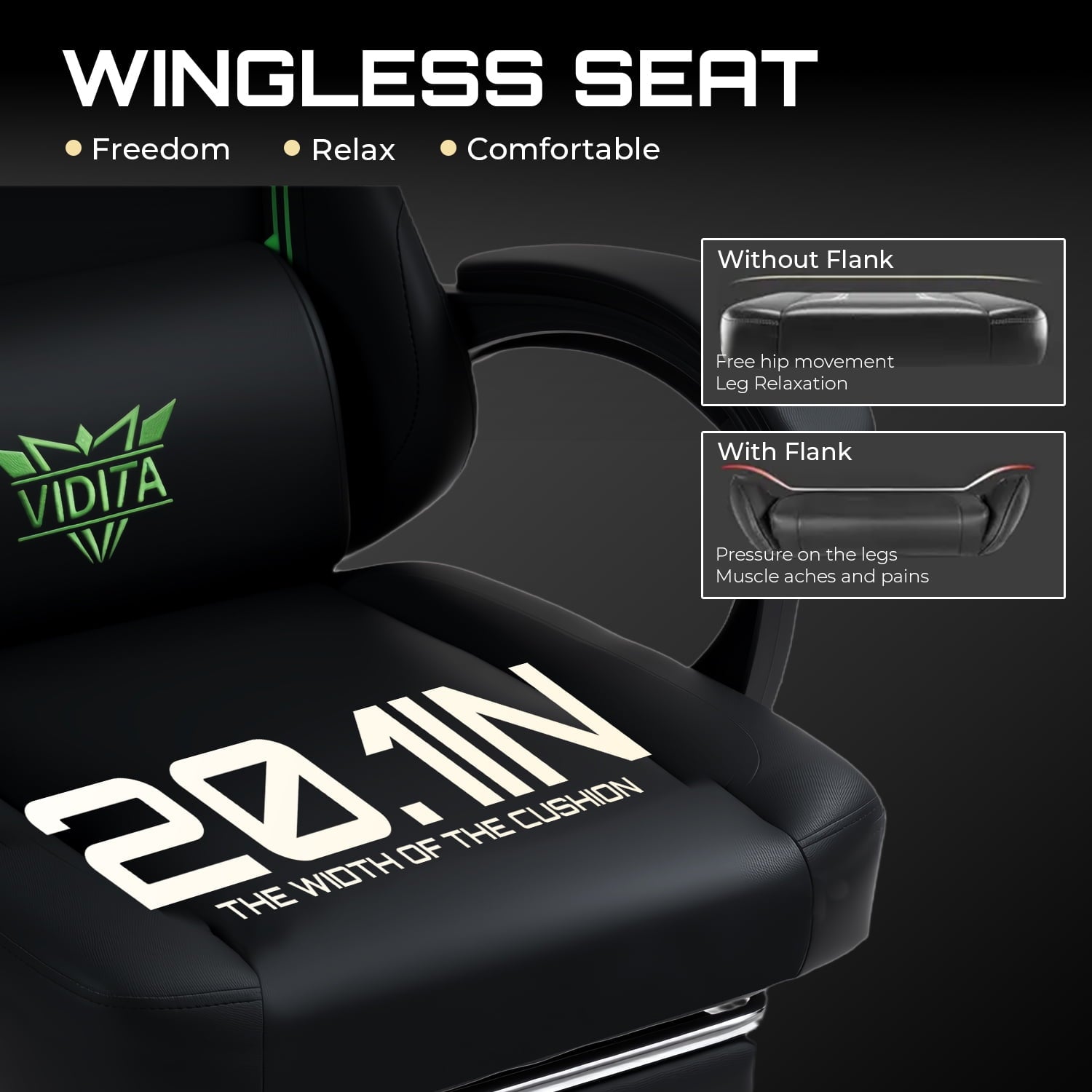 Alvantor Gaming Chair with Footrest & Massage, High Back PU Leather, Black/Blue/Red