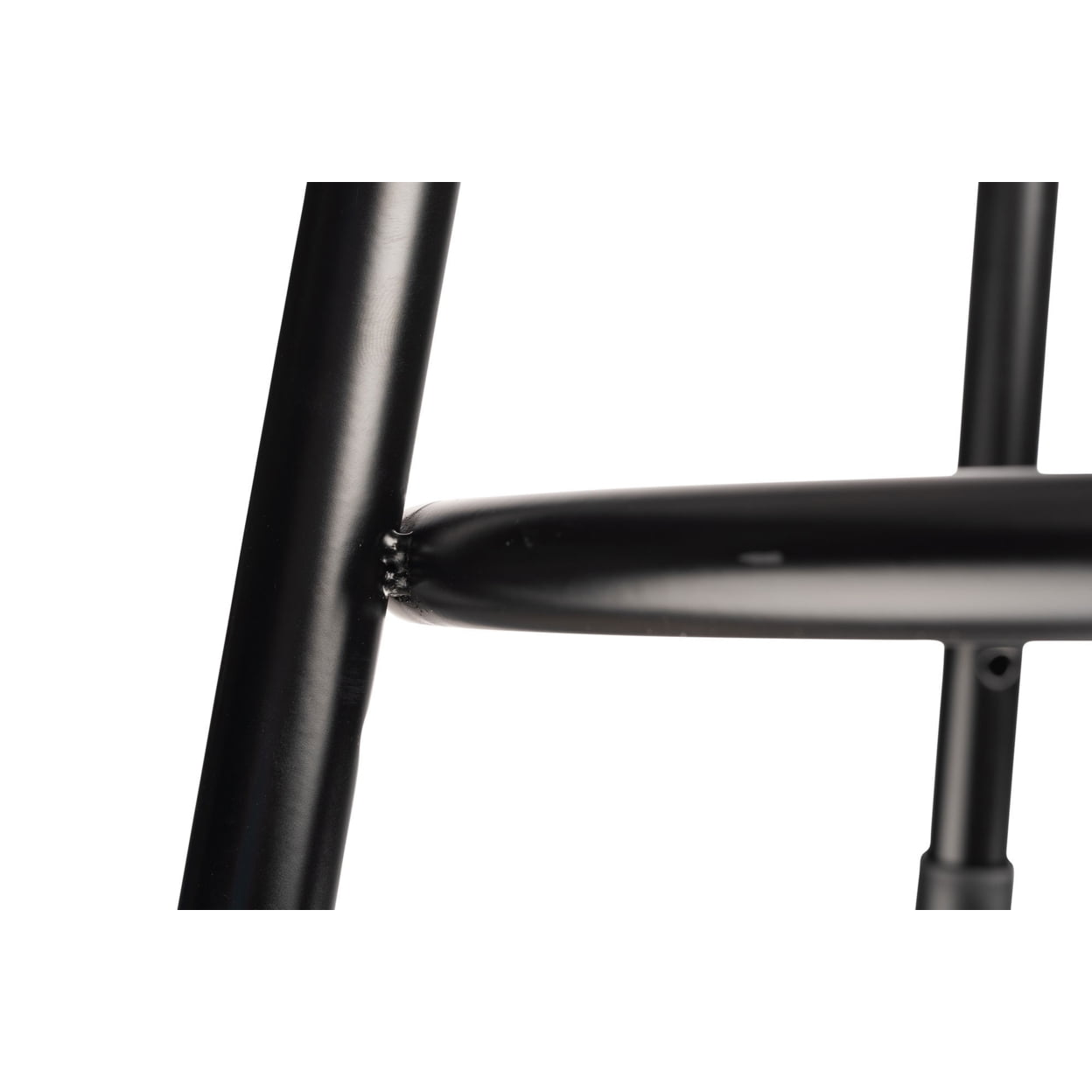 18.5 -26.5" Height Adjustable Heavy Duty Steel Stool with Backrest - Black