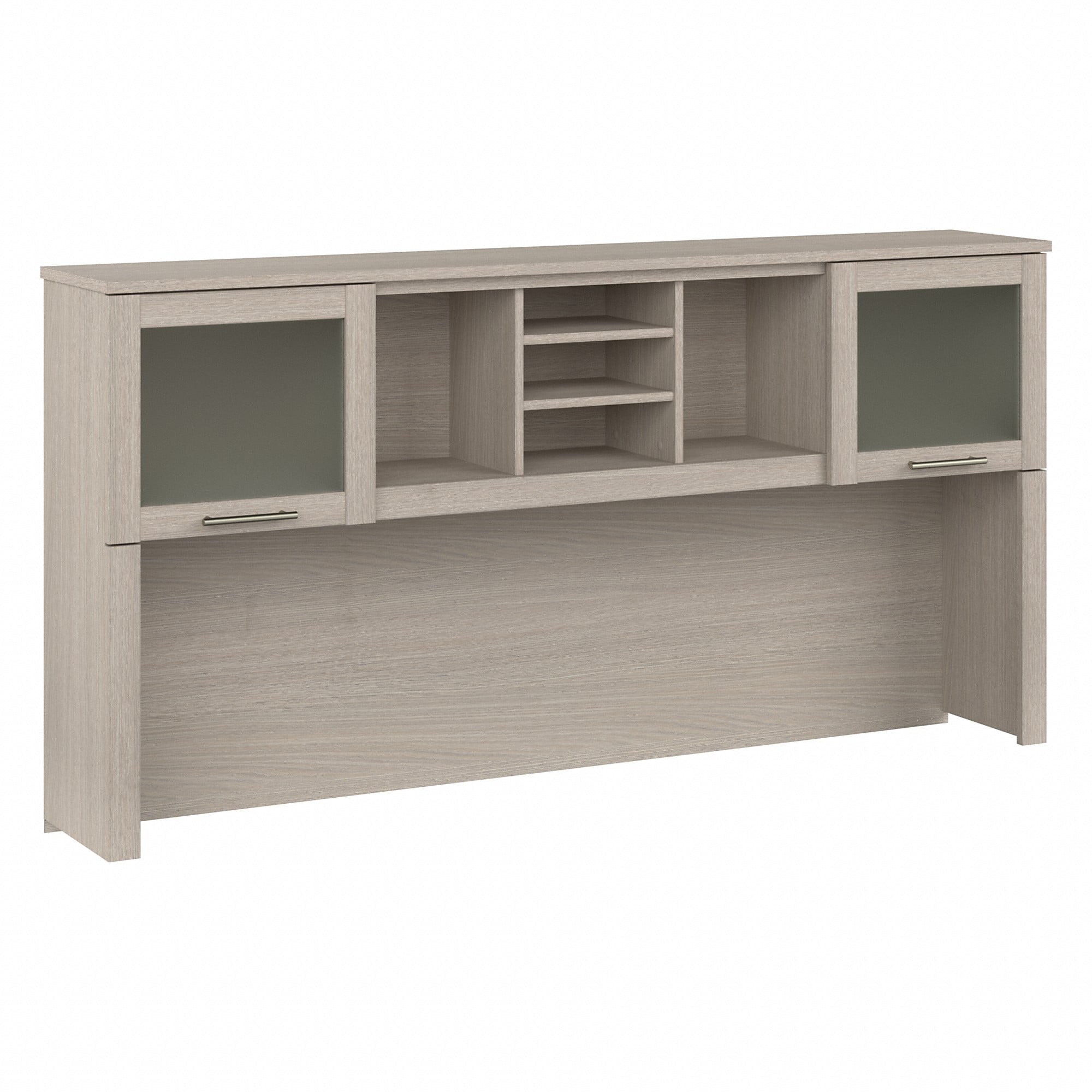 Bush Furniture Somerset 2-Door 72” Hutch with Storage, Storm Gray