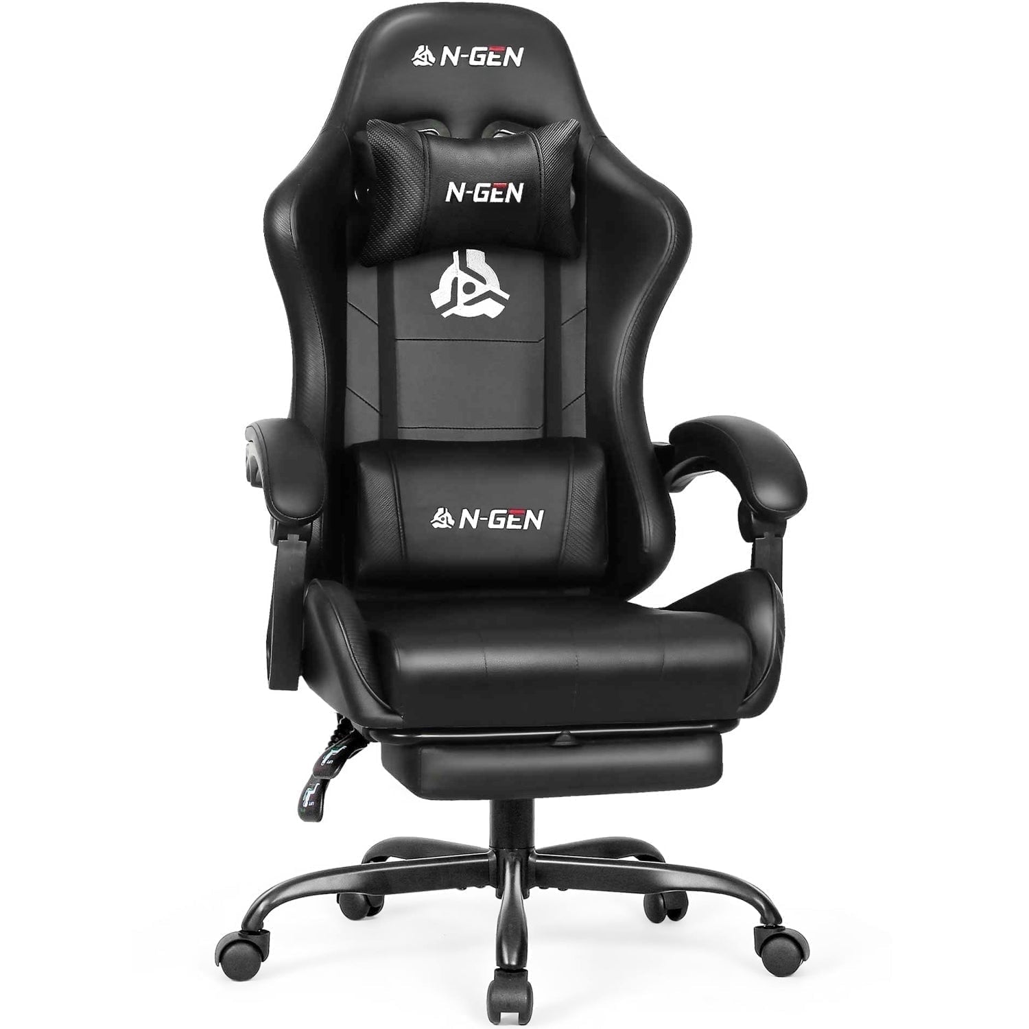 CELTOSS Red Office Gaming Chair with Footrest & Lumbar Support, Ergonomic Adjustable Computer Chair with Swivel Seat & Headrest