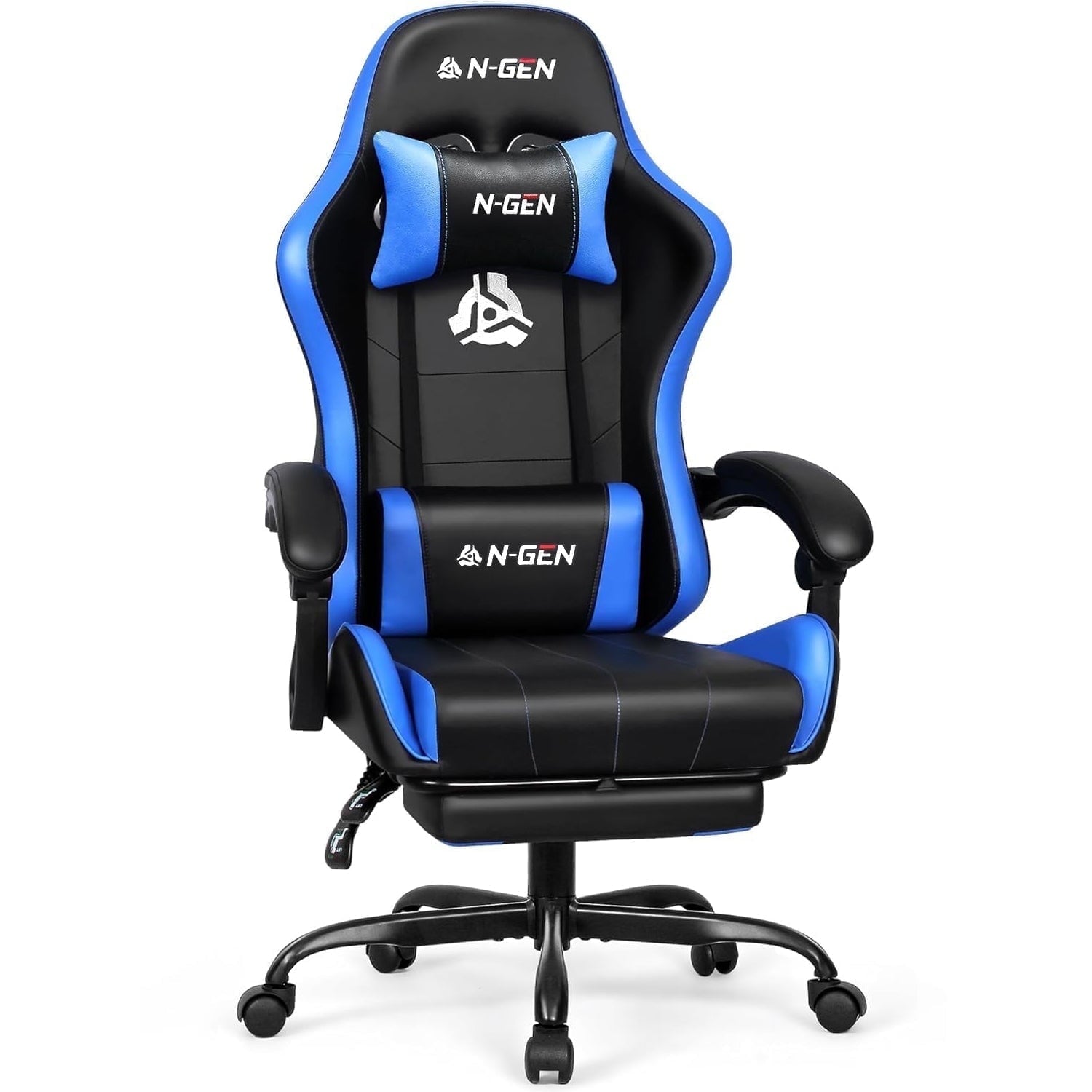 CELTOSS Red Office Gaming Chair with Footrest & Lumbar Support, Ergonomic Adjustable Computer Chair with Swivel Seat & Headrest